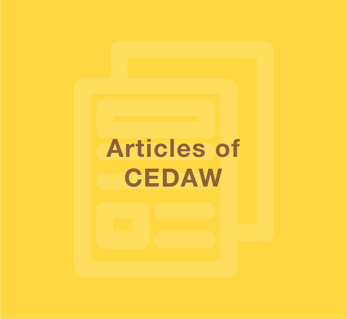 Articles Of CEDAW